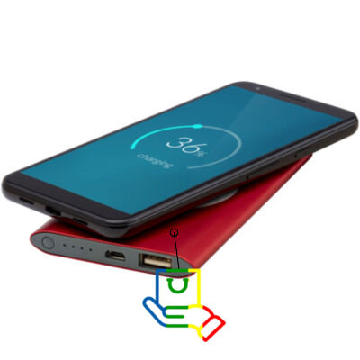 Batería externa inalámbrica de 4000 mAh 