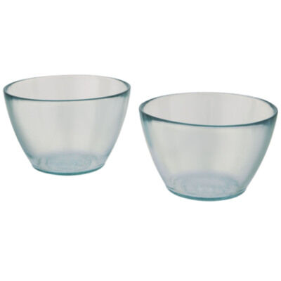 Set de 2 recipientes de vidrio reciclado 