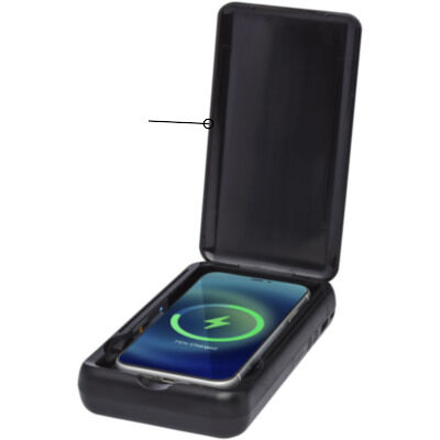 Desinfectante UV para smartphone con batería externa inalámbrica de 10 000 mAh 