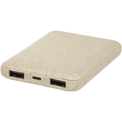 Batería externa de 5000 mAh de paja de trigo 