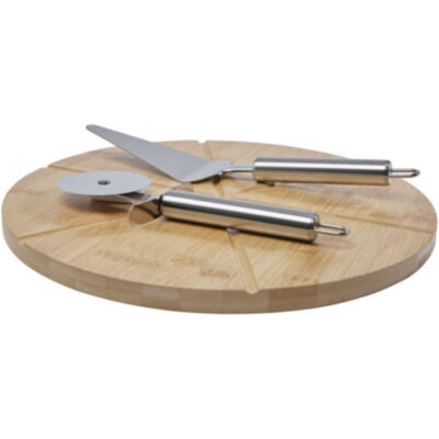 Set de bambú para pizzas 