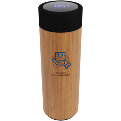 Botella inteligente de bambú de 500 ml 