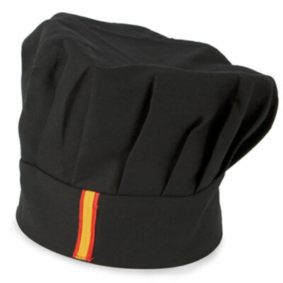 GORRO COCINERO NEGRO 